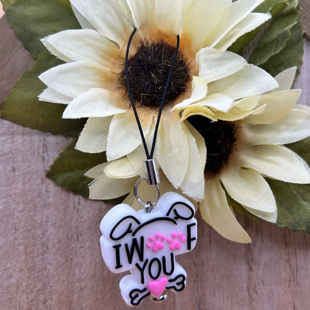 I WOOF YOU Phone Charm